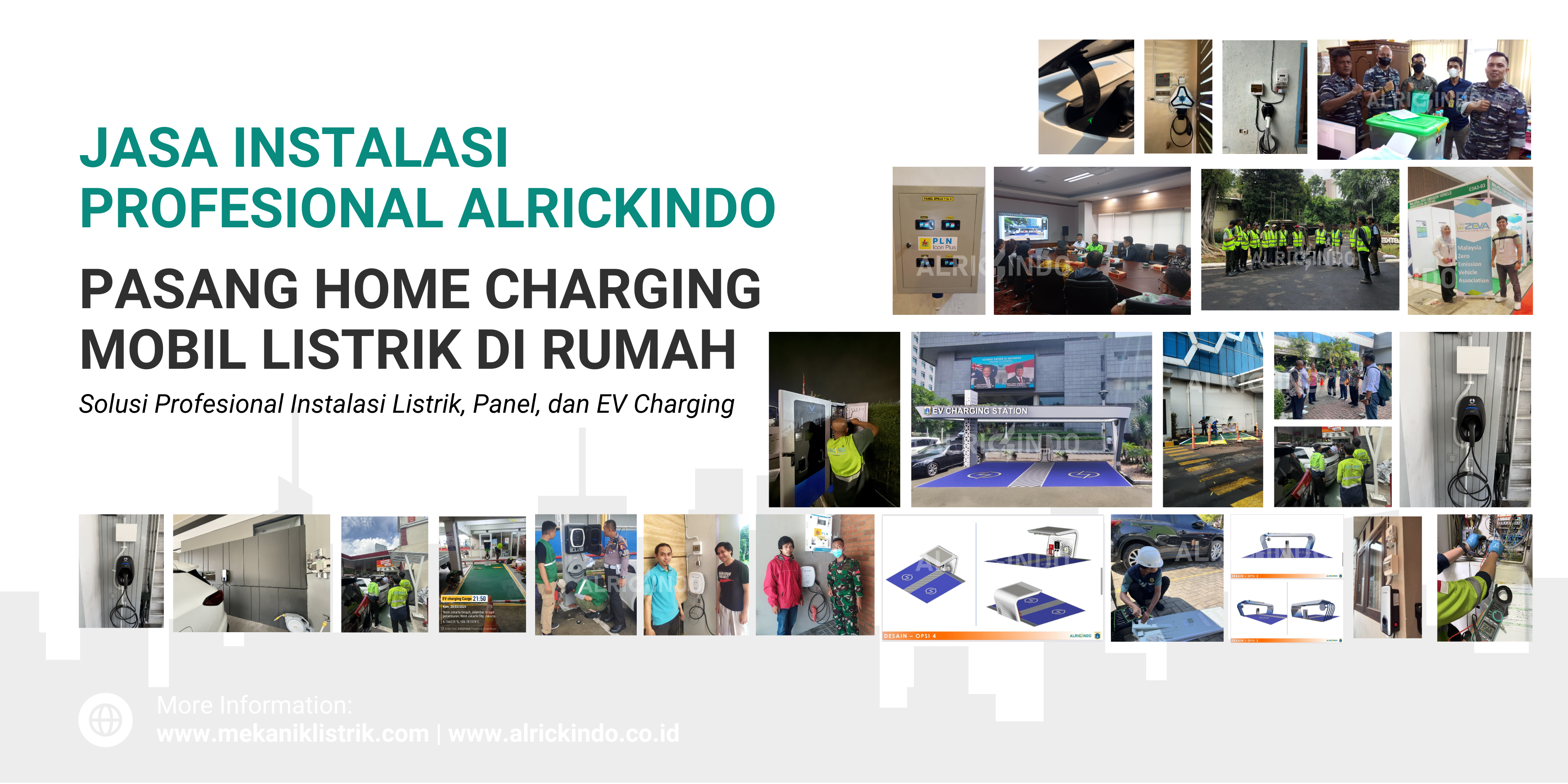 Jasa pasang Home Charging mobil listrik di rumah yang aman dan rapi